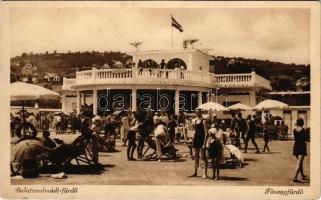 1943 Balatonalmádi, Fövenyfürdő, strand