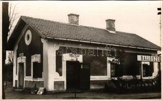 1941 Ballószög, Ballószeg; vasútállomás. photo (vágott / cut)