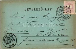 1899 Sopron, látkép este holdfényben. Kummert L. kiadása No. 61. (EM)