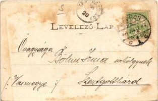 1904 Sopron, Szent Mihály templom (felületi kopás / worn surface)