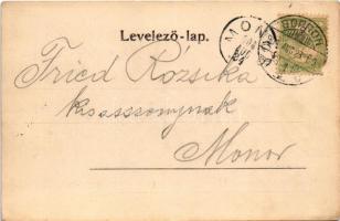 1904 Sopron, Várkerület, villamos, üzletek. Kummert L. 226. (EK)