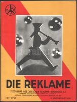 1929 Die Reklame Heft No. 22., Zeitschrift des Deutschen Reklame-Verbandes E.V., Bortnyik, Kónya, Biró, Berény stb. reklámjaival