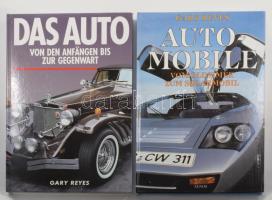 Gary Reyes: Automobile vom Oldtimer zum Solarmobil. Hamburg, 1992, Xenos. Német nyelven. Gazdag képanyaggal illusztrált. Kiadói kartonált papírkötés. + Gary Reyes: Das Auto von den Anfängen bis zur Gegenwart. Hamburg, 1992, Xenos. Német nyelven. Gazdag képanyaggal illusztrált. Kiadói kartonált papírkötés.