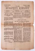 1919 Bp., A Budapesti Közlöny 72. száma, román cenzúrával