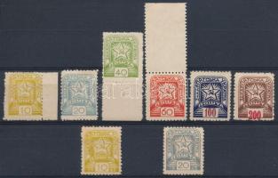 Kárpát-Ukrajna 1945 2 klf sor stecklapon / Mi 81-86 + Mi 87-88 sets