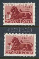 1946 Bélyegjubileum 1,5 Millió P az értékszám jelentős elcsúszásával
