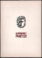 1978 Bordás Ferenc harminc fametszet. Bp., 1978, Kisgrafika Barátok Köre, 16 p.+30 t. Kiadói papírmappában. Jelzett a metszeten. Számozott (500/277.) példány.