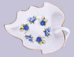 Hollóházi Szeder mintás háromrészes szett, jelzett, hibátlan, m: 24 cm alatt