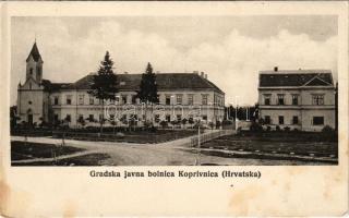 1918 Kapronca, Kopreinitz, Koprivnica; Gradska javna bolnica / Városi Közkórház / hospital (fl)