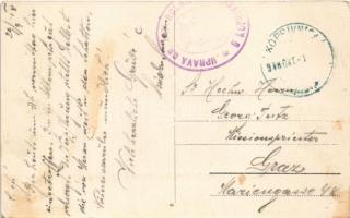 1918 Kapronca, Kopreinitz, Koprivnica; Gradska javna bolnica / Városi Közkórház / hospital (fl)