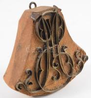 Kékfestő nyomódúc, 8x8 cm