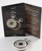 Heritage kézi felhúzós zsebóra, leírással, jó állapotban + egy modern kvarc zsebóra