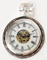 Heritage kézi felhúzós zsebóra, leírással, jó állapotban + egy modern kvarc zsebóra