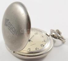 Heritage kézi felhúzós zsebóra, leírással, jó állapotban + egy modern kvarc zsebóra