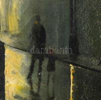 Corini Margit (1897-1982): Párizsi éjjel, 1934. Olaj, vászon, kartonon. Jelezve jobbra lent: Corini ...