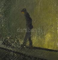 Corini Margit (1897-1982): Párizsi éjjel, 1934. Olaj, vászon, kartonon. Jelezve jobbra lent: Corini ...