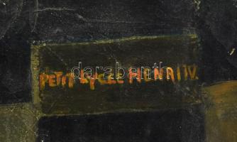 Corini Margit (1897-1982): Párizsi éjjel, 1934. Olaj, vászon, kartonon. Jelezve jobbra lent: Corini ...