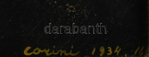 Corini Margit (1897-1982): Párizsi éjjel, 1934. Olaj, vászon, kartonon. Jelezve jobbra lent: Corini ...