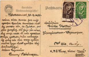 1920 Herzliche Weihnachtsgrüsse / Viennese Art Nouveau. Nr. 1123. s: Mela Koehler (EB)