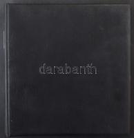 Lindner fekete gyűrűs borító 15 db 8 soros 2 oldalas műanyag berakólappal