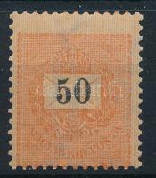 1899 50kr postatiszta, enyhén képbe fogazva, rendkívül szép állapotban! / Mi 52Y