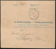 1889 Csomagszállító 2kr + 5kr + 30kr + 50kr négyszínű bérmentesítéssel, "ZIMONY / ZEMUN" /...