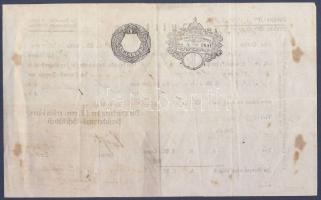 1841 Nyugta 6 kr okirati szignettával / Receipt