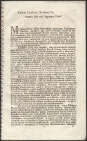 1788 Nagykőrös mezőváros lakosainak Pest vármegye alispánja elé terjesztett kérelme a város pénzügyi terheinek enyhítése tárgyában: ,,Mi Nagy-Kőrös Mező-Várossában nyomorgó Contribuens Lakosok [...] meg-nyomorodott sorsunk után fájdalommal érezzük Felséges Urunk' Ország szerte minden Jobbágyaira szabott Kegyelmes Parantsolattyától a Bor-mérés szabadságában, Elől-Járóink olly kénszerítéssel mintha szegény Communitasunk részéről abban nyilván-való kárunk forogna, pénzbéli bűntetésekkel is tilalmazni meg nem szűnnek [...]", 6 p.