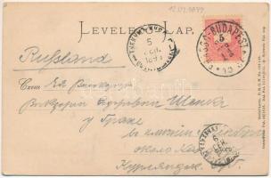 1899 Segesvár, Schässburg, Sighisoara; Schusterthurm / Cipészek bástyája. Dombornyomott, Fritz Teuts...