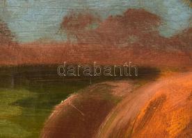 Margitay Tihamér (1859-1922): Pásztoróra (A széptevő). Olaj, vászon, jelezve balra lent, 38×47 cm. A...