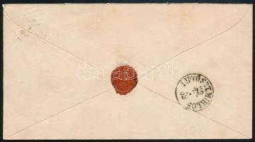 1869 5kr díjjegyes boríték luxus "ALSÓ-KUBIN" bélyegzéssel Liptószentmiklósra / PS-cover w...