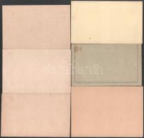 6 db régi használatlan díjjegyes