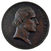 Ausztria 1834. "Andreas Liber báró orvostudományban elért sikereinek 50. évfordulójára" "ANDREAS LIBER BARO DE STIFFT - I. D. BOEHM. F. / LAVREAM SEMISECVLAREM CELEBRAT ORDO MEDICORVM VINDOBONENSIVM MDCCCXXXIV - NAT. 29 NOV. 1760 FROM 21 AVG. 1784" bronz, kétoldalas, vert emlékérem. Szign.: Josef Daniel Boehm (51,5mm) T:XF ph.  Austria 1834. "50th Anniversary of Andreas Liber Baro de Stifft" "ANDREAS LIBER BARO DE STIFFT - I. D. BOEHM. F. / LAVREAM SEMISECVLAREM CELEBRAT ORDO MEDICORVM VINDOBONENSIVM MDCCCXXXIV - NAT. 29 NOV. 1760 FROM 21 AVG. 1784" bronze, double-sided, struck commemorative medallion. Sign.: Josef Daniel Boehm (51,5mm) C:XF edge error