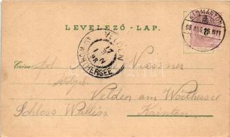 1898 Kismarton, Eisenstadt; Katonai alreáliskola, Kálvária hegy, Esterházy herceg kastélya / Militär...