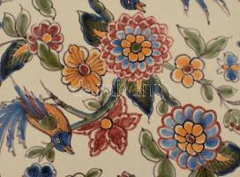 Makkum kézzel festett dísztál, Kézzel festett, jelzett, hibátlan d 27 cm