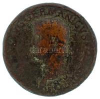 Római Birodalom / Róma / Caligula 037-38. Sestertius (26,68g) T:F Roman Empire / Rome / Caligula 37-38. Sestertius (26,68g) "[C CAESAR A]VG GERMANICVS [PON M TR POT] / [AD]LOCVT - COH" Caligula standing left on platform, haranguing five soldiers C:F RIC I 32