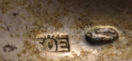 Ezüst (Ag) gyűrűbross és nyaklánc, közte jelzett, nettó 16,3g