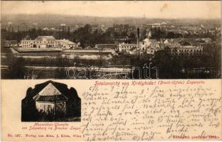 Lajtabruck, Bruck an der Leitha; látkép Királyhida és Bruckújfalu Tábor felől / Monarchen Gloriette am Sappeberg im Brucker Lager. Alex. J. Klein / general view from Bruckneudorf and Brucker Lager (fl)