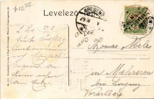 1906 Kismarton, Eisenstadt; Esterházy herczeg várkastélya. Dick Ede kiadása, Szecessziós / Residenz ...