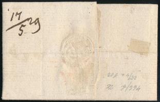 1829 Portós levél teljes tartalommal "GR.WARDEIN - Debreczin / Unpaid cover with full content (...