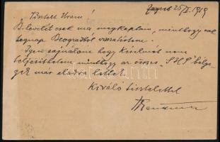 SHS 1918 Felülnyomott díjjegyes levelezőlap Budapestre, II. típus / PS-card to Budapest
Signed: Bod...