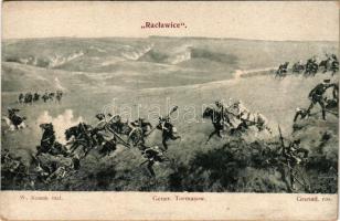 "Raclawice" Grenad ros. Gener. Tormasow / The Battle of Raclawice. Polish military art postcard s: W. Kossak (vágott / cut)