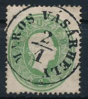 1861 3kr "MAROS VÁSÁRHELY" luxus bélyegzéssel / Mi 19 with luxury postmark