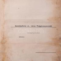 1941 Szombathely m. város polgármesteri hivatala által kiadott hirdetmény a vásárokkal kapcsolatban,...