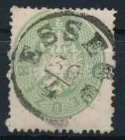 1863 3kr "ESSEGG" luxus bélyegzéssel / Mi 25 with luxury postmark