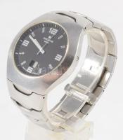 Junghans Mega karóra, rádióállításos, kvarc, fém szíjjal, d: 4 cm