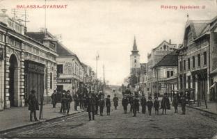 Balassagyarmat Rákóczy fejedelem út Winter Ármin és Frischer Ignác üzletével