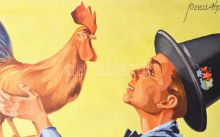 1942 Füzesi Árpád (1891-?): Kiállítás és Kiskun-Muzeum megnyitása Kiskunfélegyházán, plakát, papír, ...