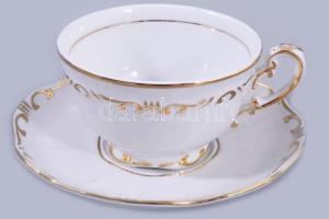 Zsolnay Barokk mintás teás készlet. Jelzett, teljes, hibátlan