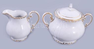 Zsolnay Barokk mintás teás készlet. Jelzett, teljes, hibátlan